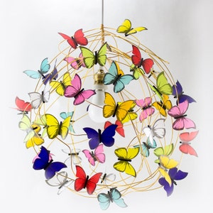 Rainbow light chandelier, Children lighting, Ceiling nursery light, whimsical lighting