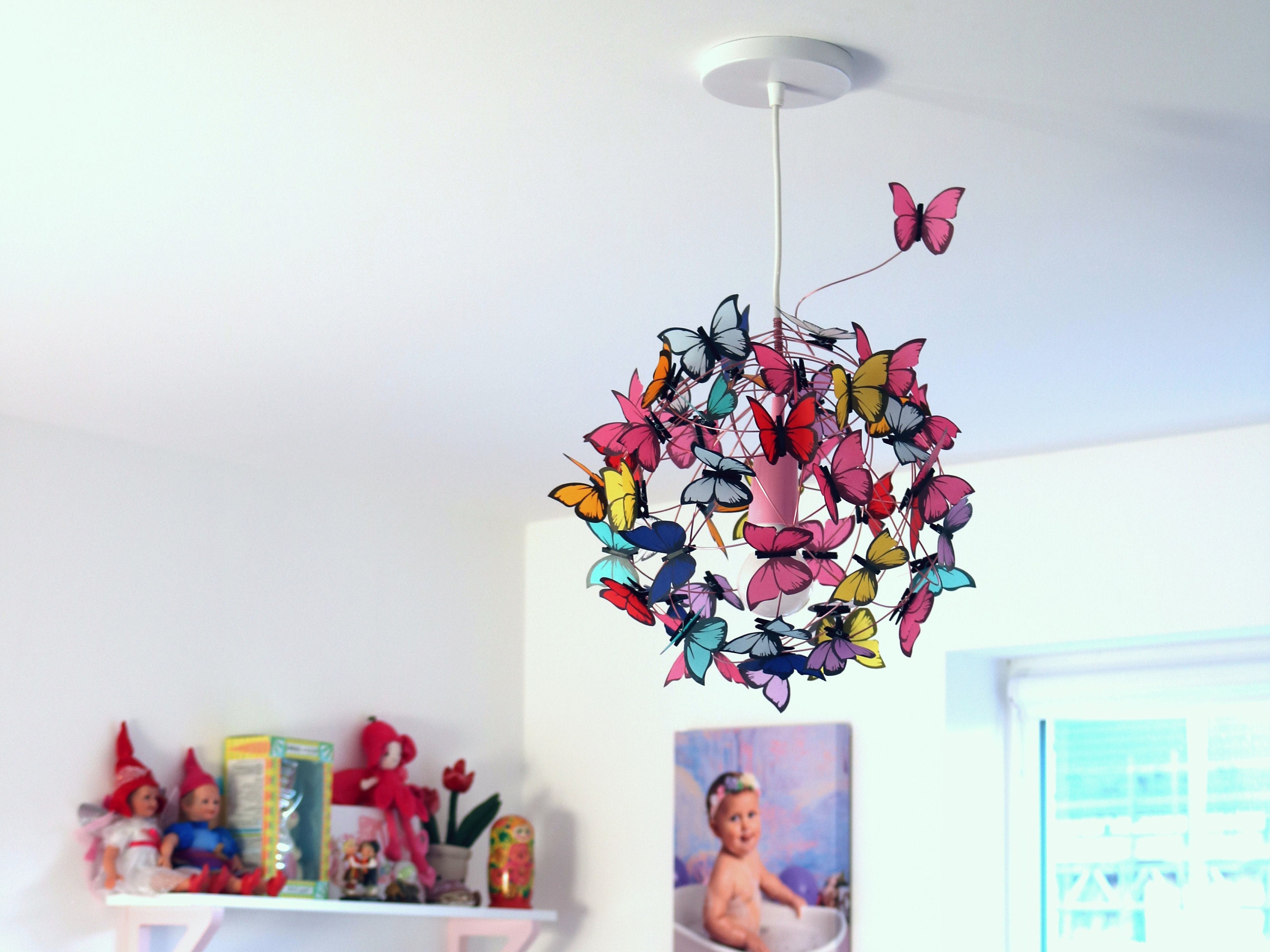 Butterfly Baby Boy Room Ceiling Light Led Childrens Room Ceiling