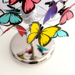 Shadow lamp, unique lighting, rainbow lamp, nature decoration, butterfly lamp Silver