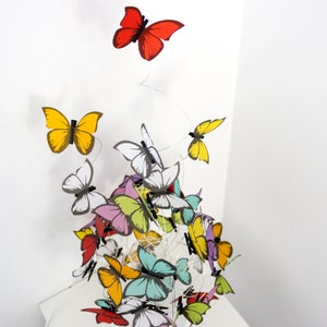 Shadow lamp, unique lighting, rainbow lamp, nature decoration, butterfly lamp image 3