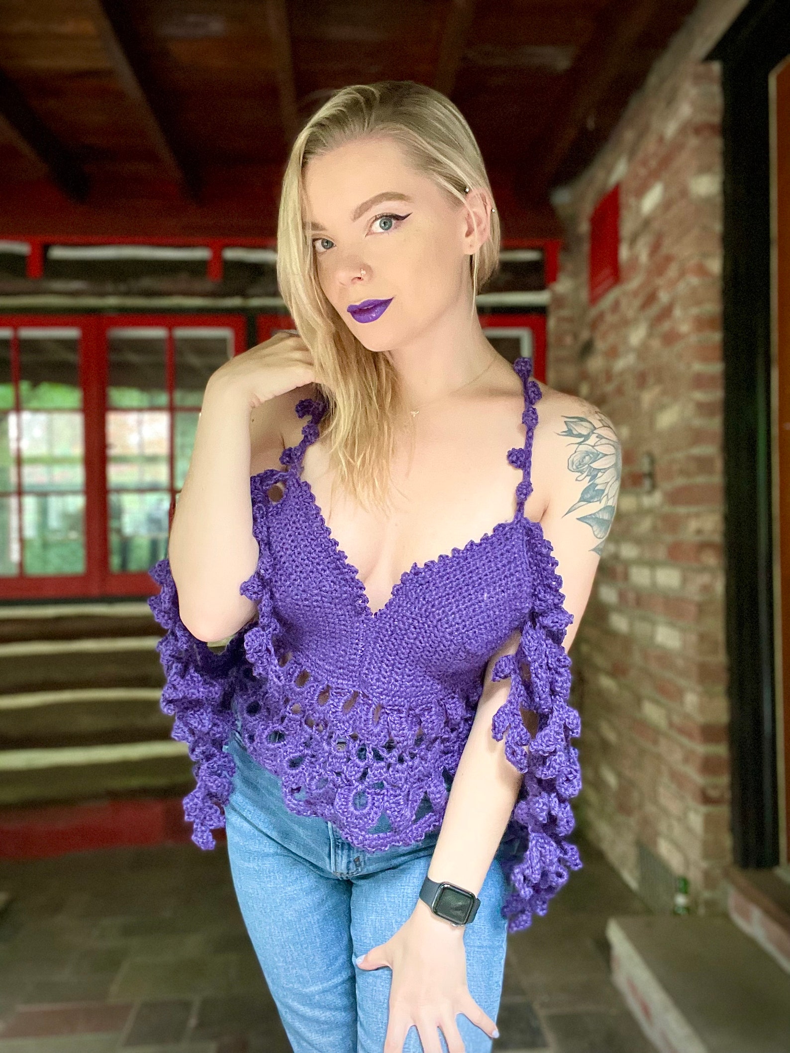 The Flora Top (Turquoise)