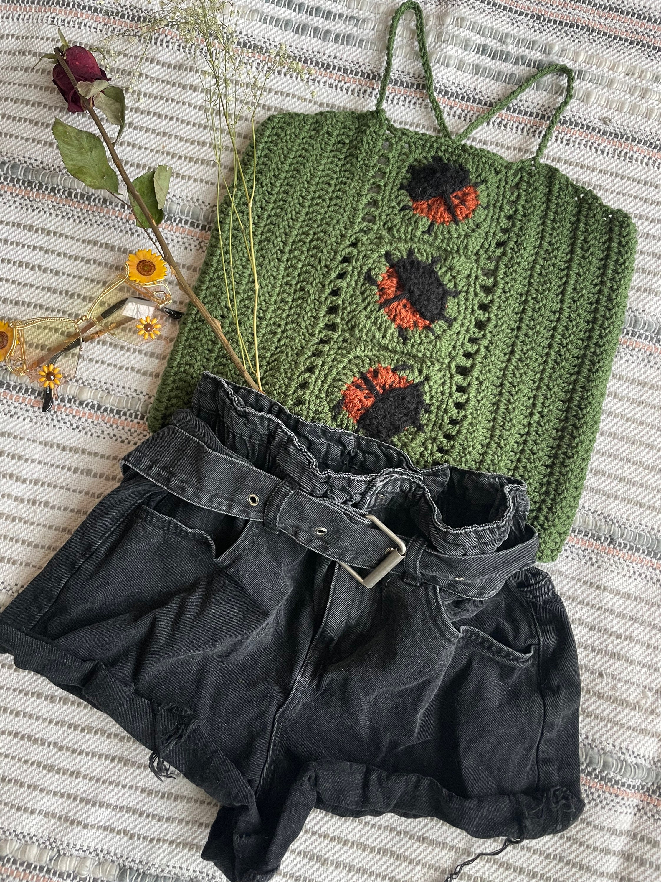 Ladybug Halter Top - Etsy