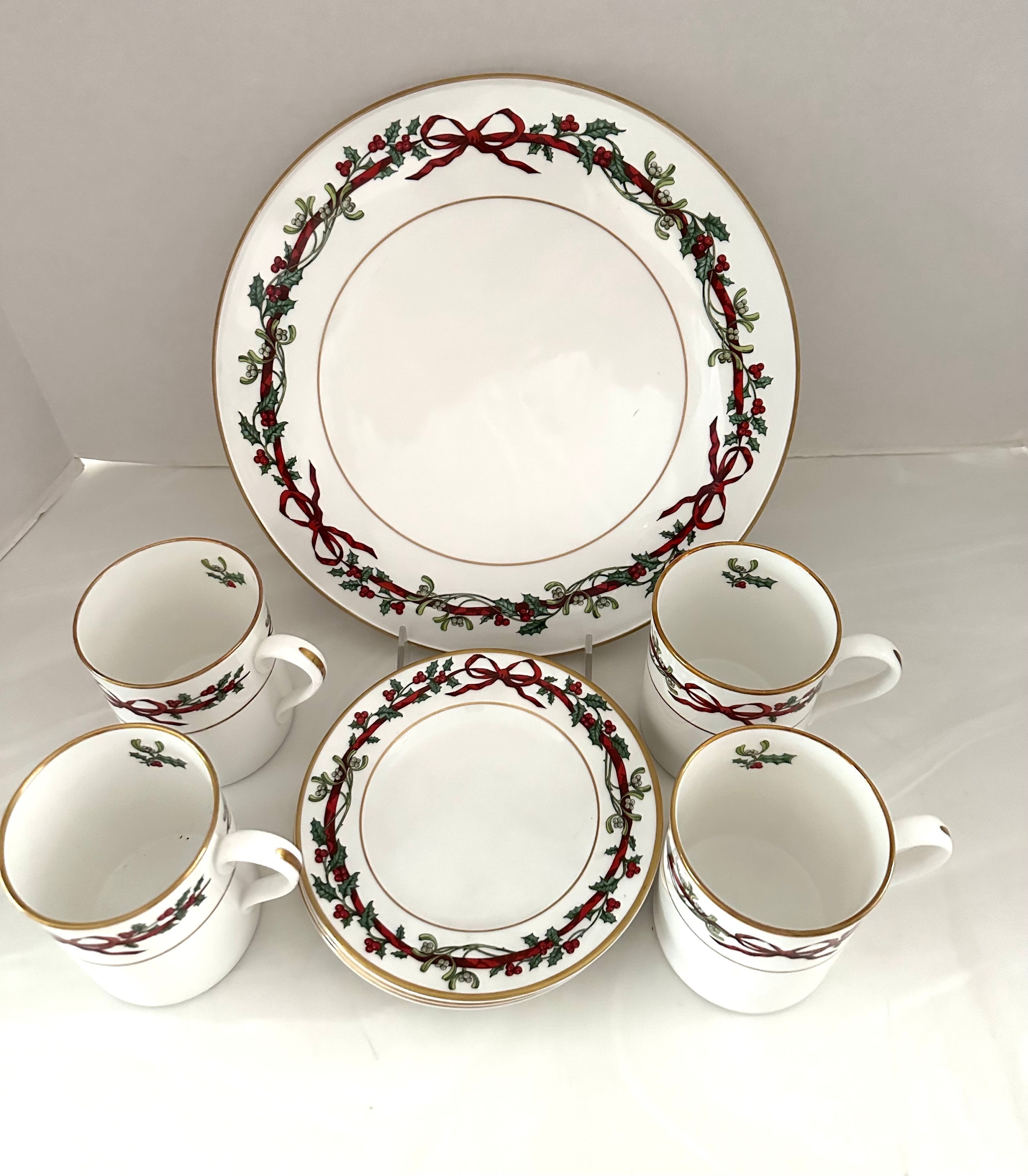 Holly Ribbons by Royal Worcester - Etsy