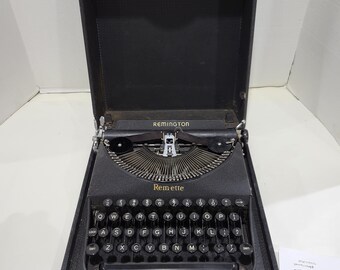 Vintage Remington Rem-ette Portable Typewriter