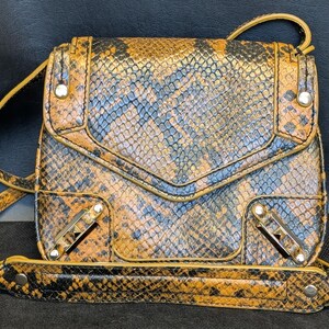 Rebecca Minkoff Embossed Snake Skin Crossbody Purse - Etsy