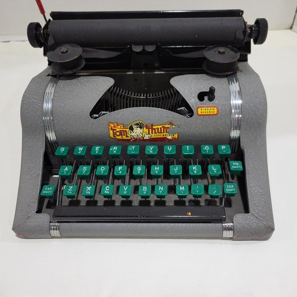 Vintage Tom Thumb Child's Typewriter, Used