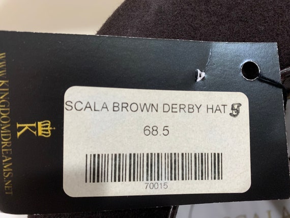 Scala Classics Brown Derby Hats, New with Tags - image 7
