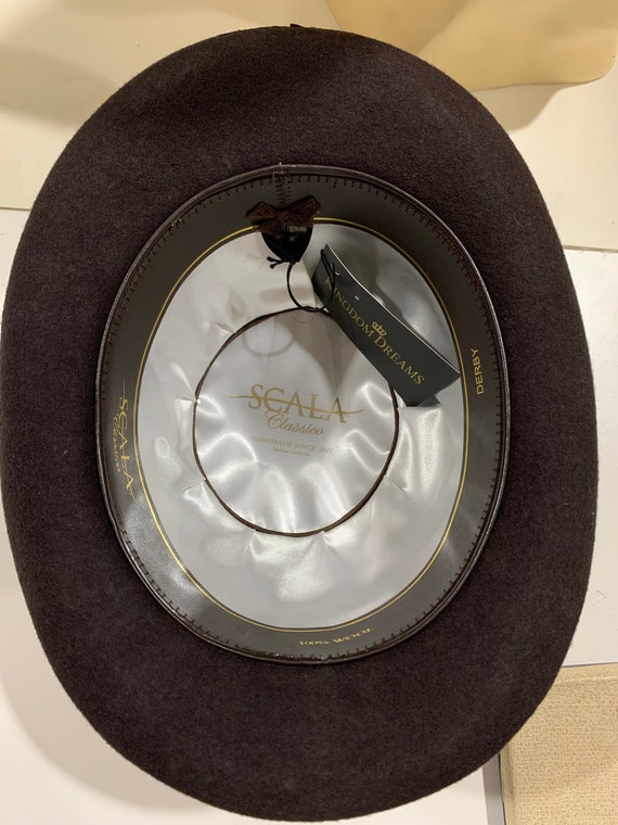 Scala Classics Brown Derby Hats, New with Tags - image 5