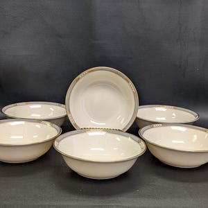 Set Of 6- Dessert/ Fruit Bowls- By Lenox- (McKinley)- Made In USA