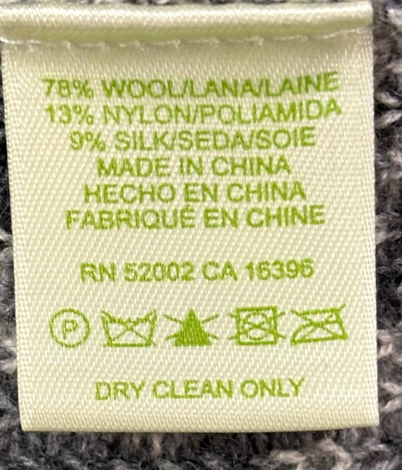 Sigrid Olsen Geometric Wool Blend Jacket Gray Whi… - image 12