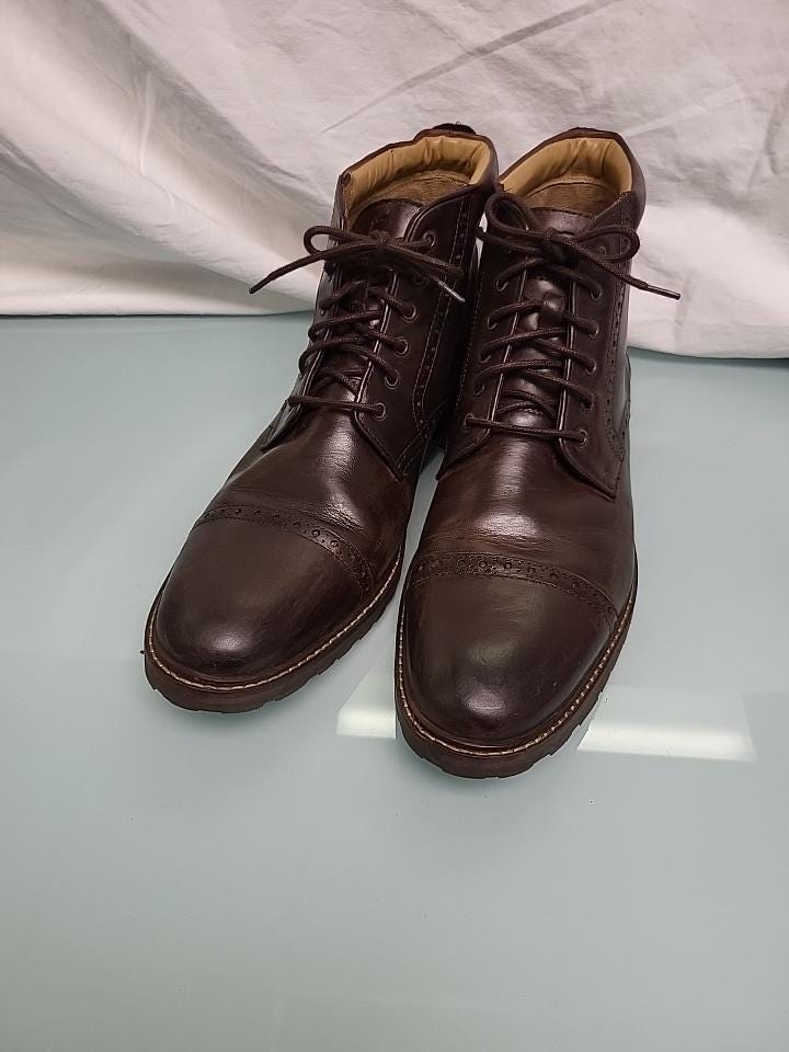 Florsheim Shoe Co. | Men\'s Fenway Chukka Boots | Size 8.5 D Florsheim FENWAY CAP TOE Mens 9M Brown Lace Up Dress Boots  main image 2