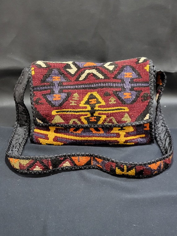 Boho Rug Carpet Crossbody Bag