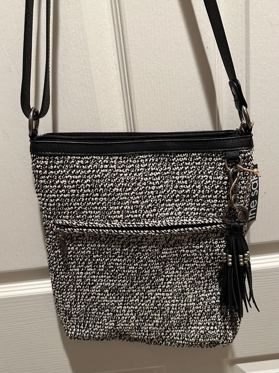 THE SAK “LUCIA” Crochet Messenger Bag New