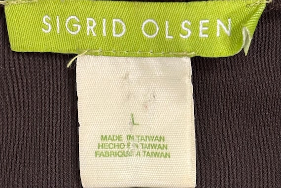 Sigrid Olsen Brown Open Front Cardigan Jacket L –… - image 16