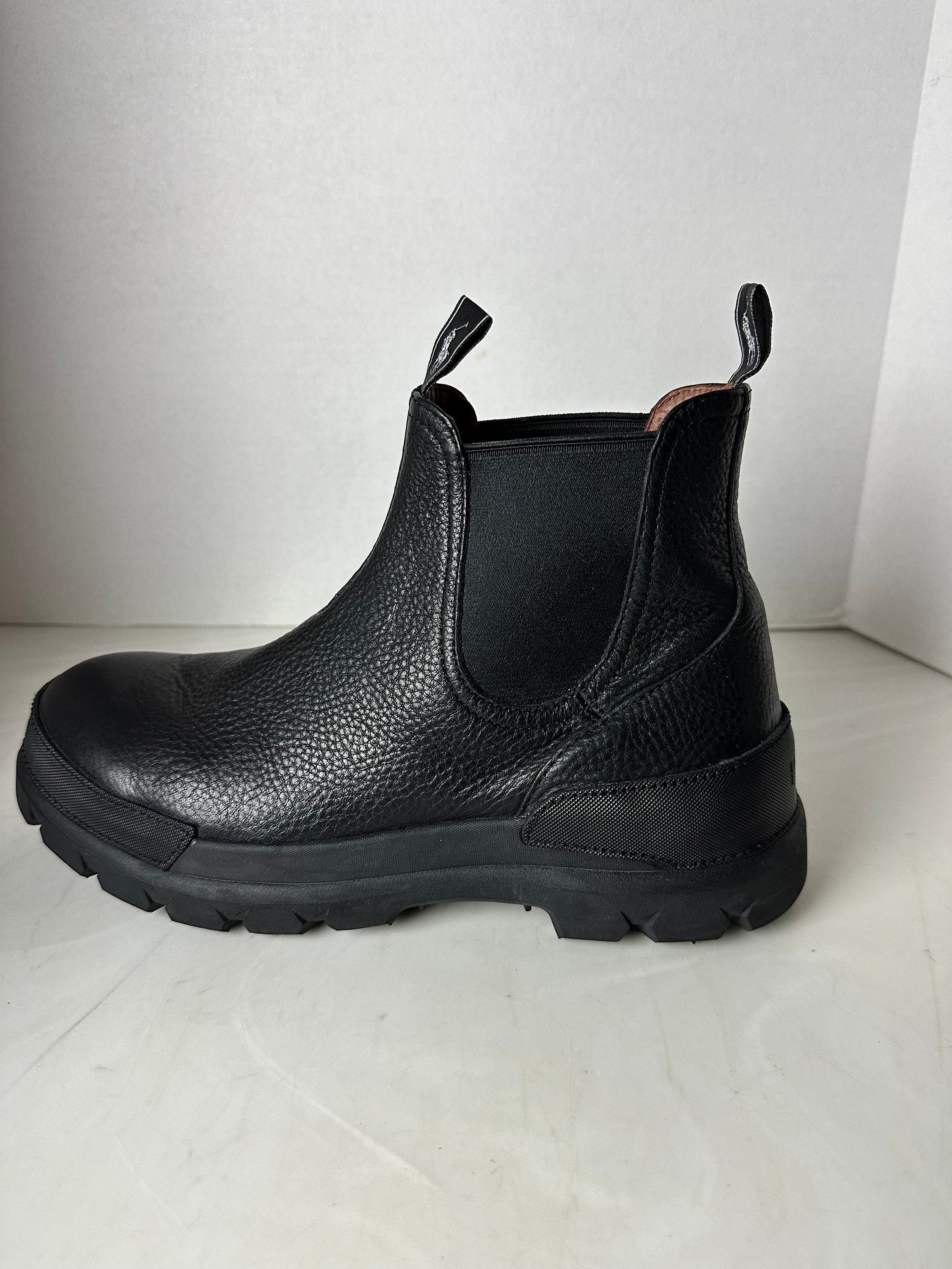 Polo Ralph Lauren Men\'s Oslo Chelsea Boots Black Leather Mens Size 13 NEW Polo Ralph Lauren Oslo Leather Chelsea Boot | Mercari main image 3