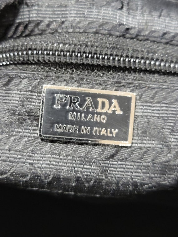 Prada Black Neoprene Adjustable Strap Handbag - image 6