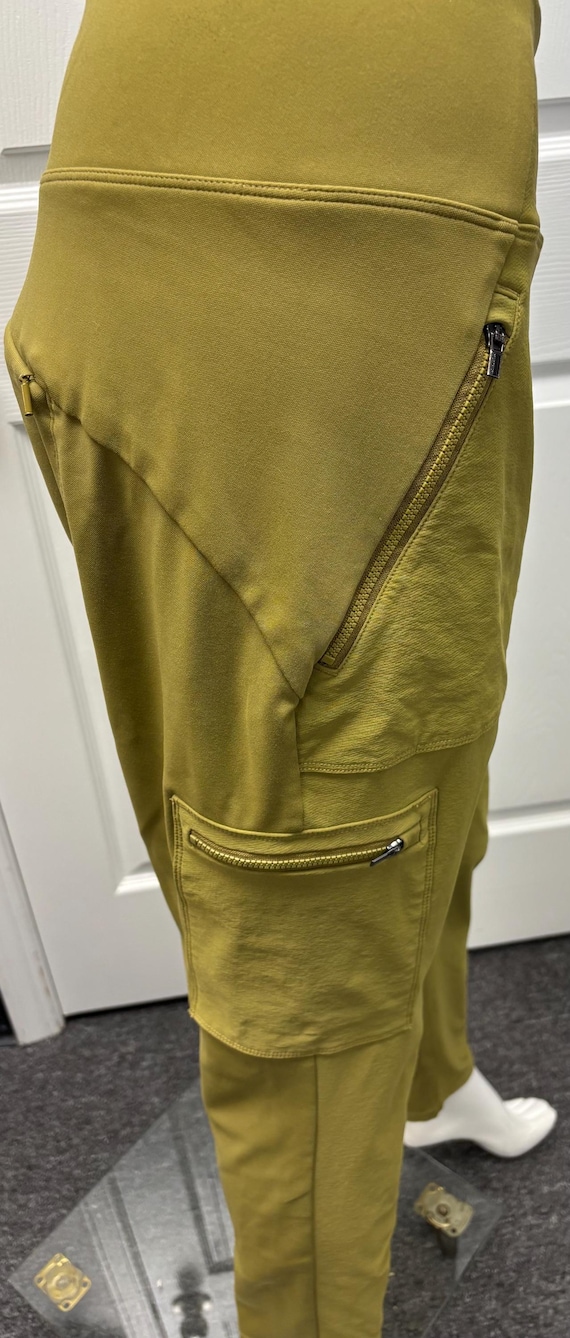 Athleta Headlands Hybrid Cargo II Tight Leggings Olive Green Size