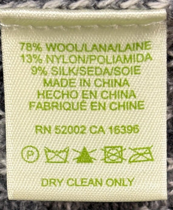 Sigrid Olsen Geometric Wool Blend Jacket Gray Whi… - image 6