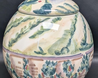 Michal Sparks- Cookie Jar & Lid- Handpainted- Estate Of Mind- The Zrike Company- NWT