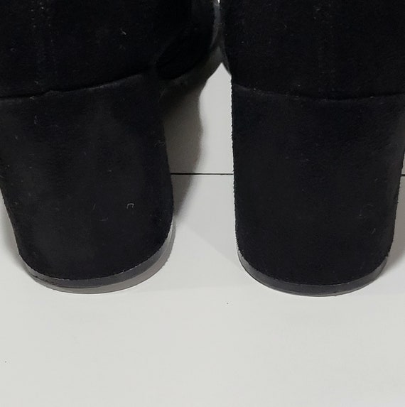 Unisa Ladies Black Fabric Boots, Size 10 - image 5
