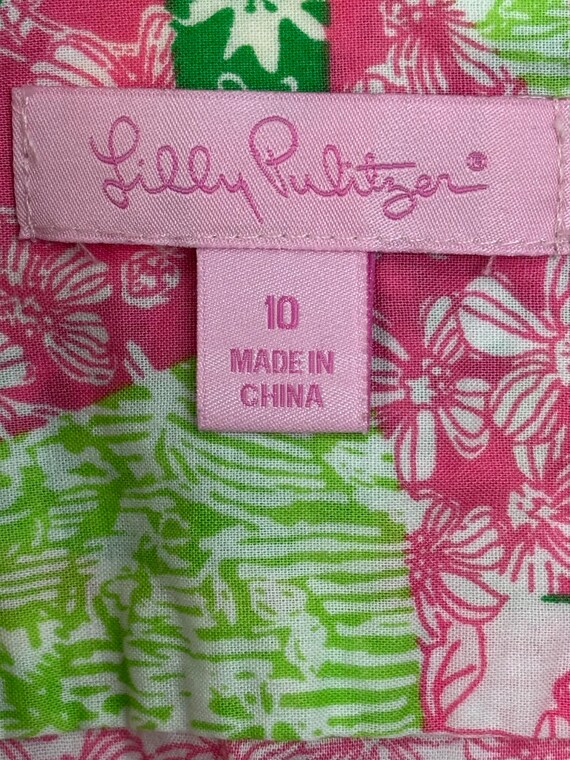 Lilly Pulitzer Patchwork Print Button Down Shirt … - image 4
