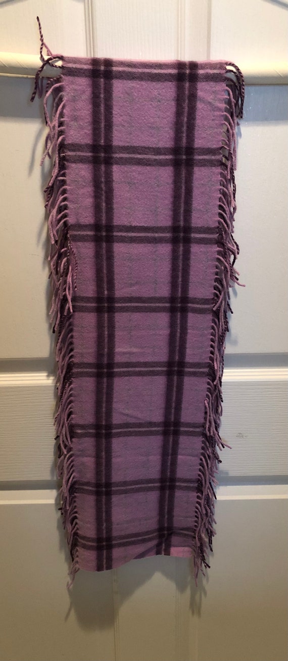 Pure Cashmere 2 Tone Purple Cashmere Scarf