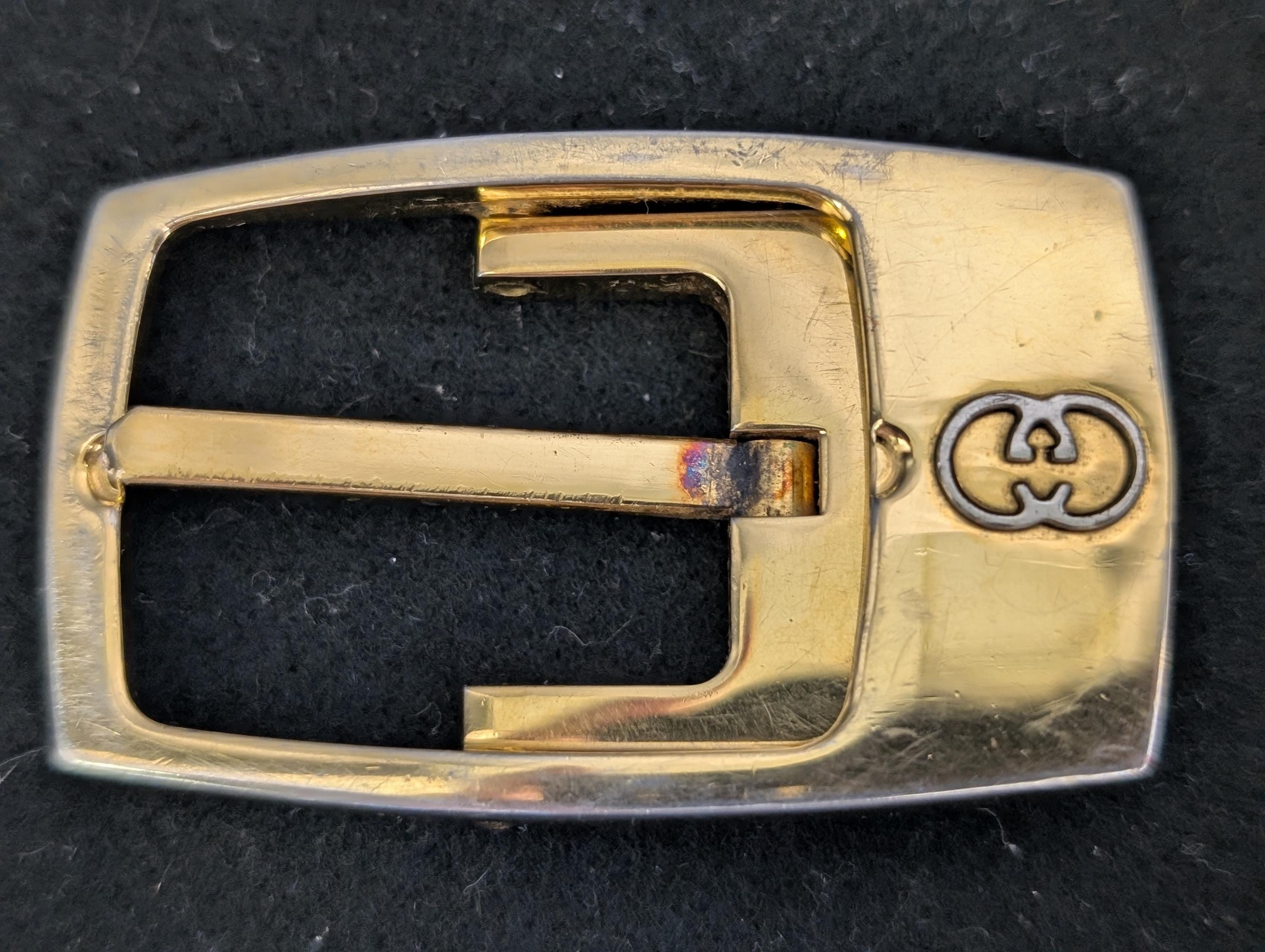 Vintage Gold-toned Gucci Italy Belt Buckle - Etsy