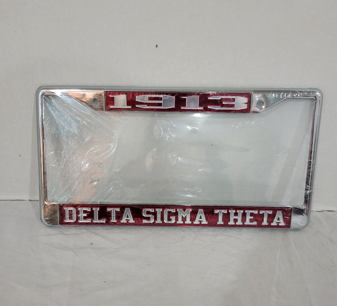 Delta Sigma Theta License Plate Frame, New Etsy