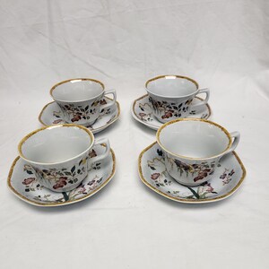 RU-6510　ウェッジウッド　devon rose ソースボード　260404 Wedgwood Devon Rose Teacups and Saucers, Set of 4 Pairs - Etsy