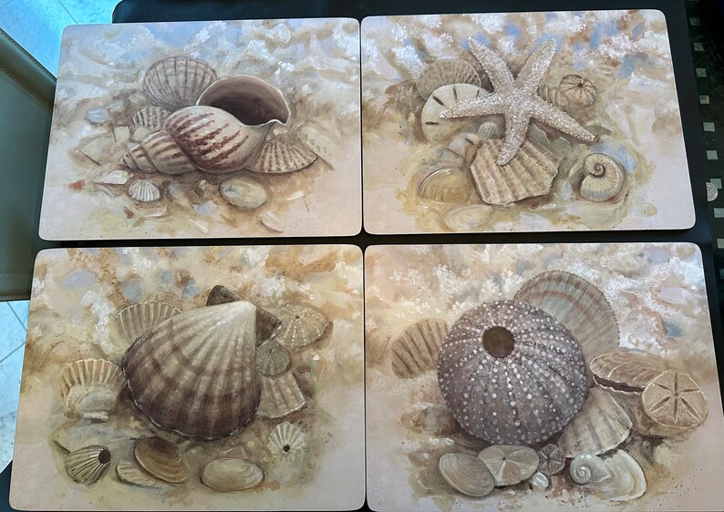 Pimpernel beach Prize Set of 4 Placemats NIB Etsy