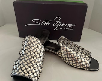 Sesto Meucci Geomar Woven Sandals 10M New in Box