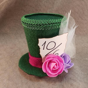 Wonderland Mad Hatter-minihoge hoed