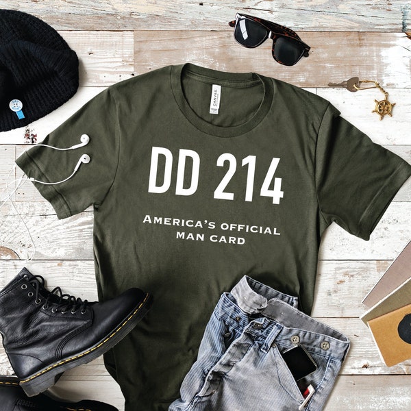 DD 214 America's Official Man Card Unisex t-shirt