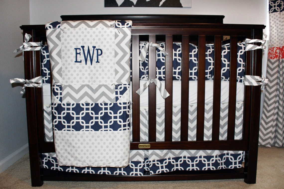Custom Nursery Bedding Twins With Free Name Pillows Etsy