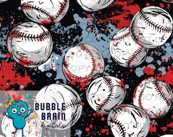 Baseball Seamless Pattern File