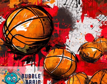 Basketball Seamless Pattern File