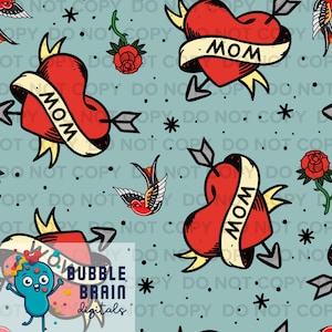 Love Your Mama Seamless Pattern File