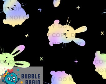 Pastel Bunnies Easter Seamless Pattern File