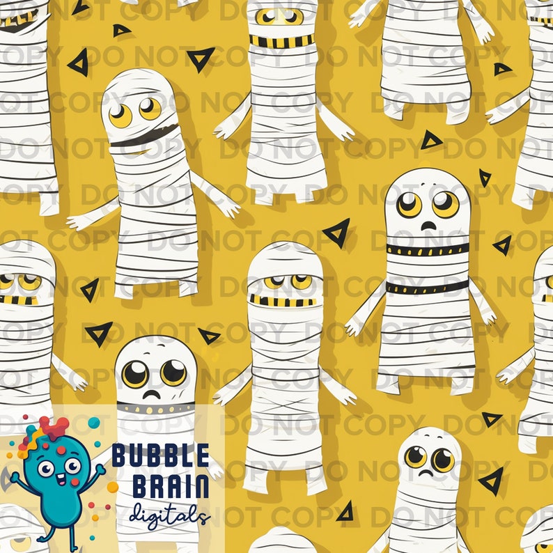 Mummy Pattern Mummies Seamless Pattern File - Etsy