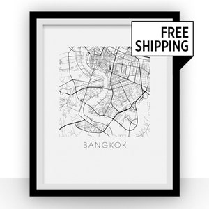 Bangkok Map Print