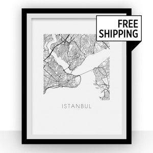 Istanbul Map Print