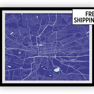 Johannesburg Map Print - Choose your color