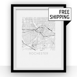 Rochester Map Print