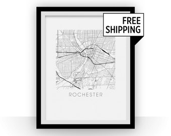 Rochester Map Print