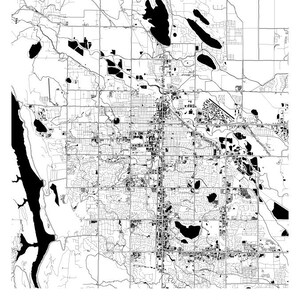 Fort Collins Map Poster - Colorado Map Print - Art Deco Series - Etsy