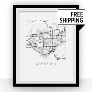 Shenzhen Map Print