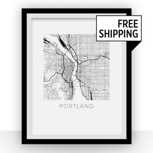 Portland Map Print
