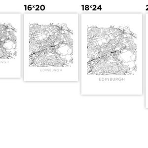 Edinburgh Map Print - Etsy