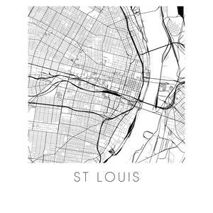 St Louis Map Print - Etsy