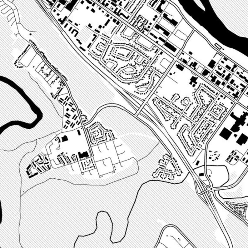 Fort Mcmurray Alberta Map Poster Alberta Map Print Art Etsy